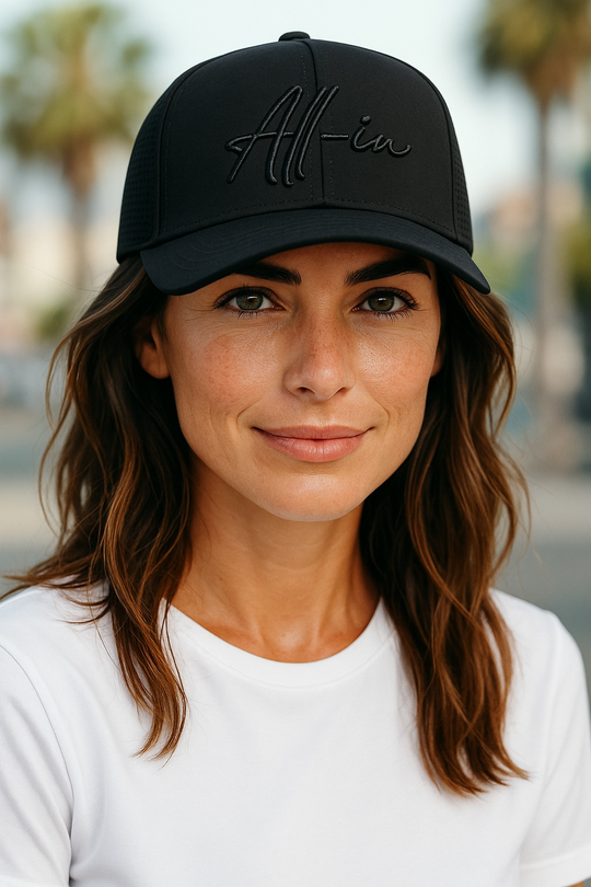 All-in Puff Embroidery Mesh Hat