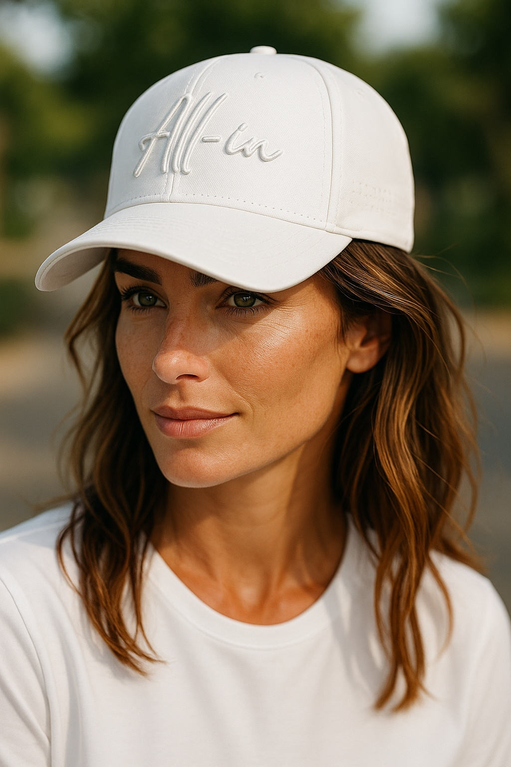 All-in Puff Embroidery Mesh Hat